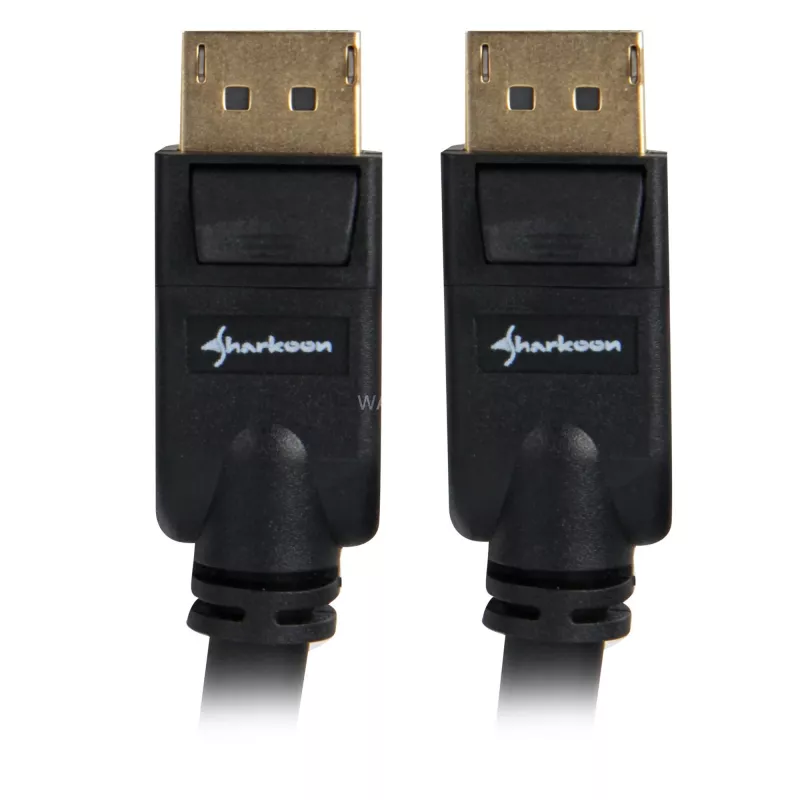 DisplayPort-Kabel Sharkoon 1.3 4K 5 m — DisplayPort 1.3, 4K-Unterstützung, 5 m Länge