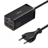 Baseus GaN3 Pro CCGP000101 Tischladegerät 100 W, 2x USB-C + 2x USB-A, PD 3.0, QC 4.0+, 1,5 m Kabel, Schwarz