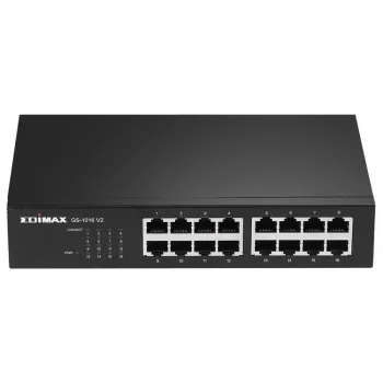 Edimax GS-1016 V2 Netzwerk-Switch Managed Gigabit Ethernet (10/100/1000) Schwarz