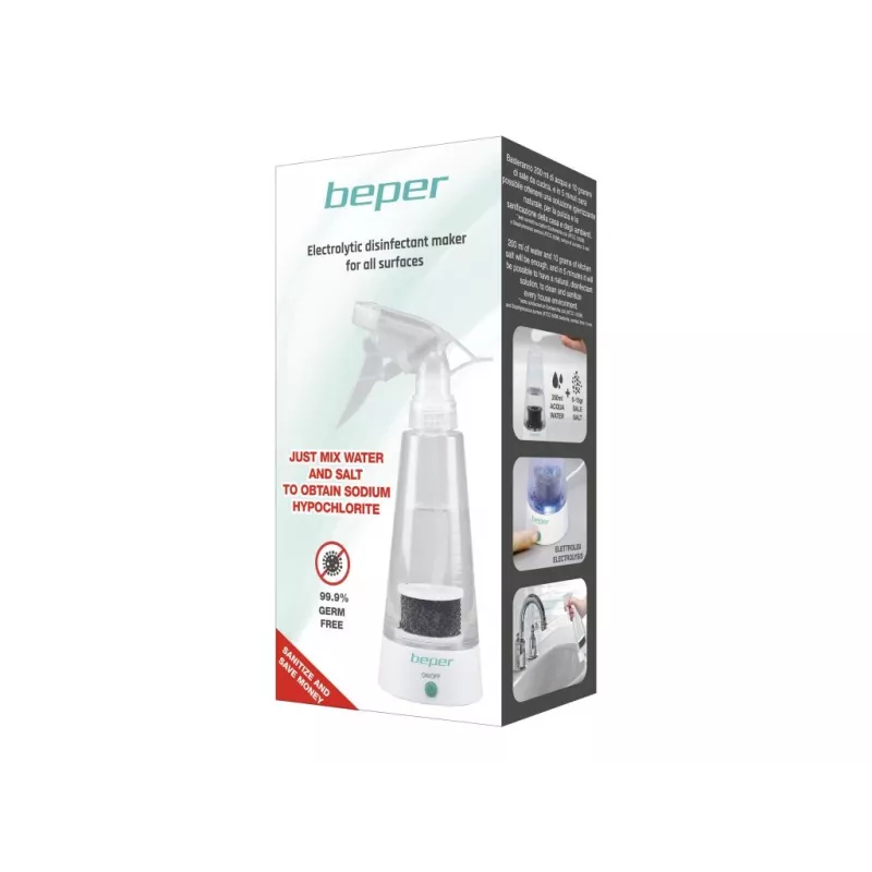 Beper P202VAL100 Desinfektions-Nebulizer-Spray, Natriumhypochlorit-Generator, 10 W, USB