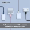 Sony IER-EX15C Headset Kabelgebunden In-Ear Anrufe/Musik USB Typ-C Blau