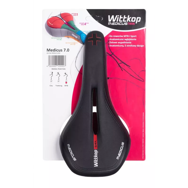 Fahrradsattel Wittkop Medicus Twin 7.0