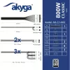 Akyga Classic AK-C1-800 ATX-Netzteil 800 W, 80 PLUS, aktive PFC, 120-mm-Lüfter