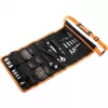 Mechaniker-Set mit Aufrolltasche 76-teilig schwarz orange