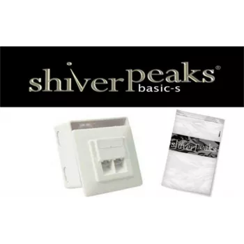 Netzwerkdose ShiverPeaks BASIC-S Cat. 5e 2-Port Flush Mount