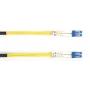 Glasfaser-Patchkabel Black Box OS1 LC-LC duplex 15 m, Singlemode, gelber Mantel