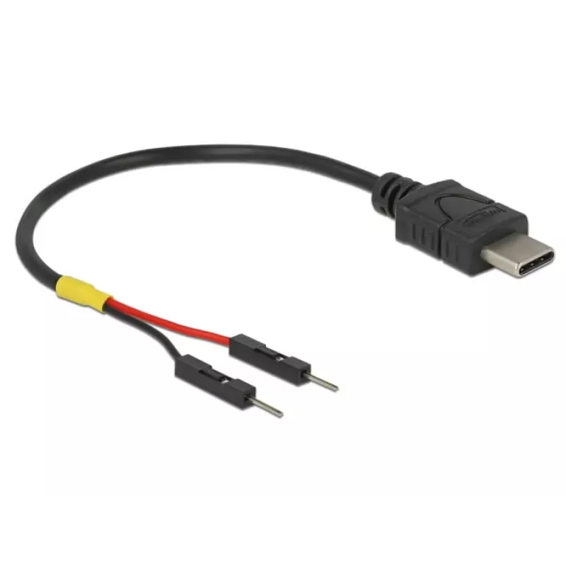 DeLOCK 85418 USB-C-Stromkabel auf 2x Pfostenstecker, 0,1 m