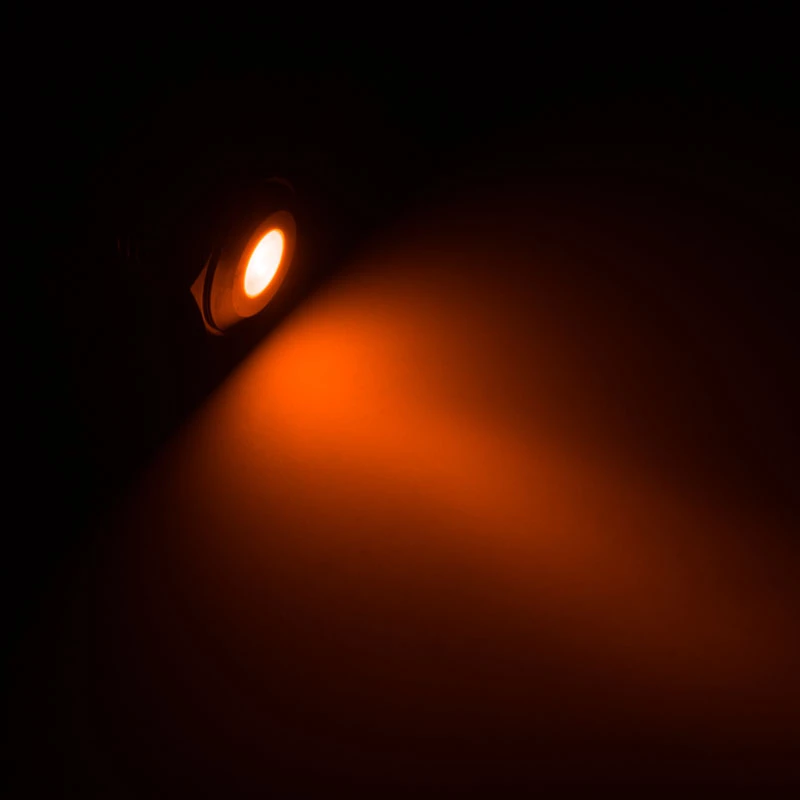 Lamptron vandalismussichere LED, Orange, schwarze Fassung
