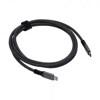 Akyga AK-USB-34 USB-C-auf-USB-C-Thunderbolt-3-Kabel, 40 Gbit/s, 100 W, 1,5 m, schwarz