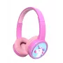 Denver BTH-106P Kinder-Over-Ear-Kopfhörer, kabelgebunden und kabellos (Bluetooth), Pink
