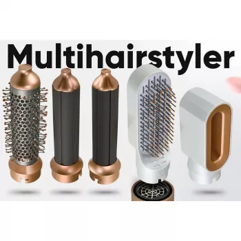 Heißluft-Styler Profi-Care 331321 weiß-rosé — 4-in-1 Multi-Styler, 5 Aufsätze, 1000W, 3 Hitzestufen