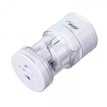 Akyga AK-AD-61 universeller Reisestecker-Adapter, weltweit, 10 A, weiß
