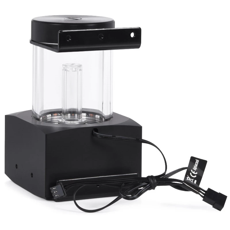Alphacool Core 100 Aurora 15393 Ausgleichsbehälter, D5/VPP, ARGB, Acetal/Acryl, Schwarz