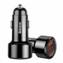 Baseus Magic CCMLC20A-01 Kfz-Ladegerät, 2x USB-A QC 3.0, 45 W, 6 A, Spannungsanzeige, schwarz