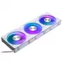 Phanteks D30-120 PWM Reverse Airflow D-RGB Gehäuselüfter, 120 mm, 3er-Pack, weiß