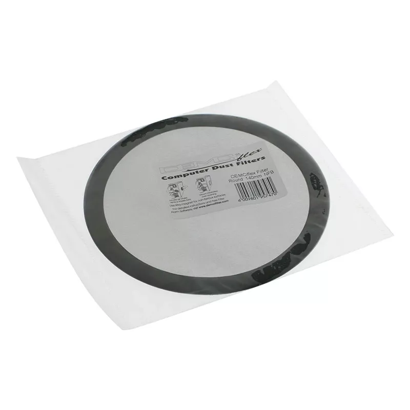DEMCiflex DF0017 Staubfilter 140 mm, rund, Schwarz
