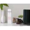Beper BI.504 Isolierflasche 500 ml, Edelstahl, mit Becher, rot gepunktet
