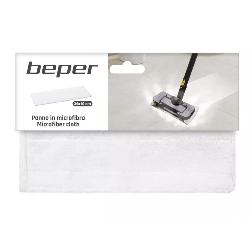Beper P202VAL002 Mikrofasertuch für Dampfreiniger, 34 x 10 cm, maschinenwaschbar bei 40 °C