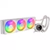 KRUX HydroGlance 360 ARGB AiO-Wasserkühlung mit LCD, 360 mm, Weiß