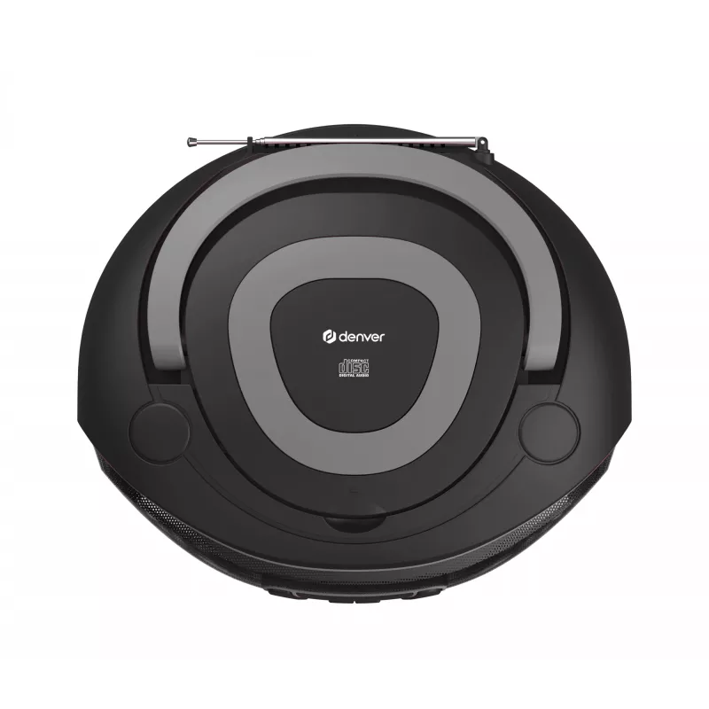 Denver TDB-212GR DAB+ Boombox mit CD-Player, DAB+/FM, Bluetooth, USB, AUX, Grau