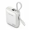 Vention FHEN0 Powerbank, 10000 mAh, 35 W, integriertes USB-C-Kabel, Beige