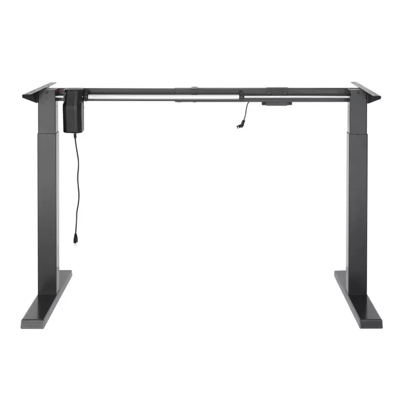 Ergo Office Höhenverstellbarer Elektrischer Schreibtisch, Grau, Max. Höhe 123 cm, 80 kg - ohne Tischplatte, für Steh- und Sitzarbeit, ER-433