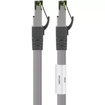 Goobay CAT 8.1 Patchkabel, S/FTP (PiMF), Grau, 3 m - LSZH halogenfrei, Kupfer AWG 24 (55138)