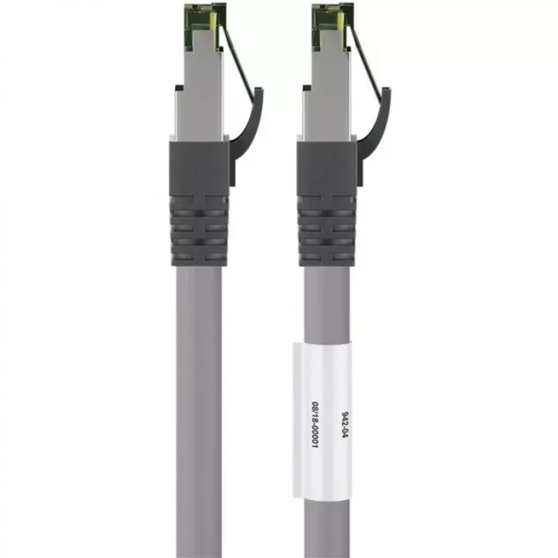 Goobay CAT 8.1 Patchkabel, S/FTP (PiMF), Grau, 3 m - LSZH halogenfrei, Kupfer AWG 24 (55138)