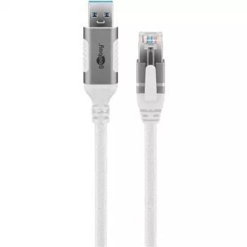 Goobay 74159 – Netzwerk-Adapterkabel USB 3.0 Typ A Gigabit Ethernet 2 m – Netzwerkkarte – 1.000 Mbit/s (74159)