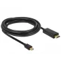 Video-Kabel-Adapter DeLOCK 83698 Mini DisplayPort auf HDMI 1m Schwarz