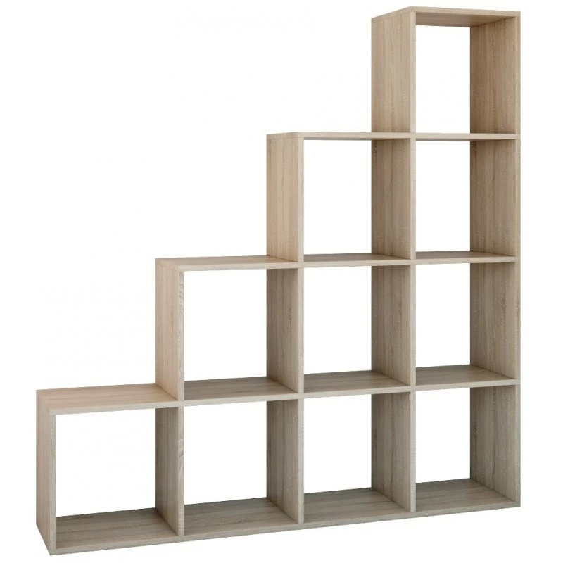 Topeshop STEP SONOMA 4X4 Wohnzimmer-Bücherregal