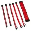 Kolink Core Adept COREADEPT-EK-RED Kabelverlängerungs-Set, geflochten, 6 Kabel, rot
