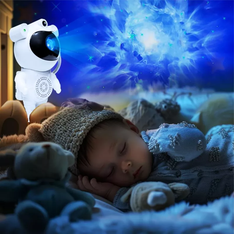 Starprojektor-Lampe Hawk HW-STAR01 mit integriertem Lautsprecher — Galaxien-Lichtprojektor
