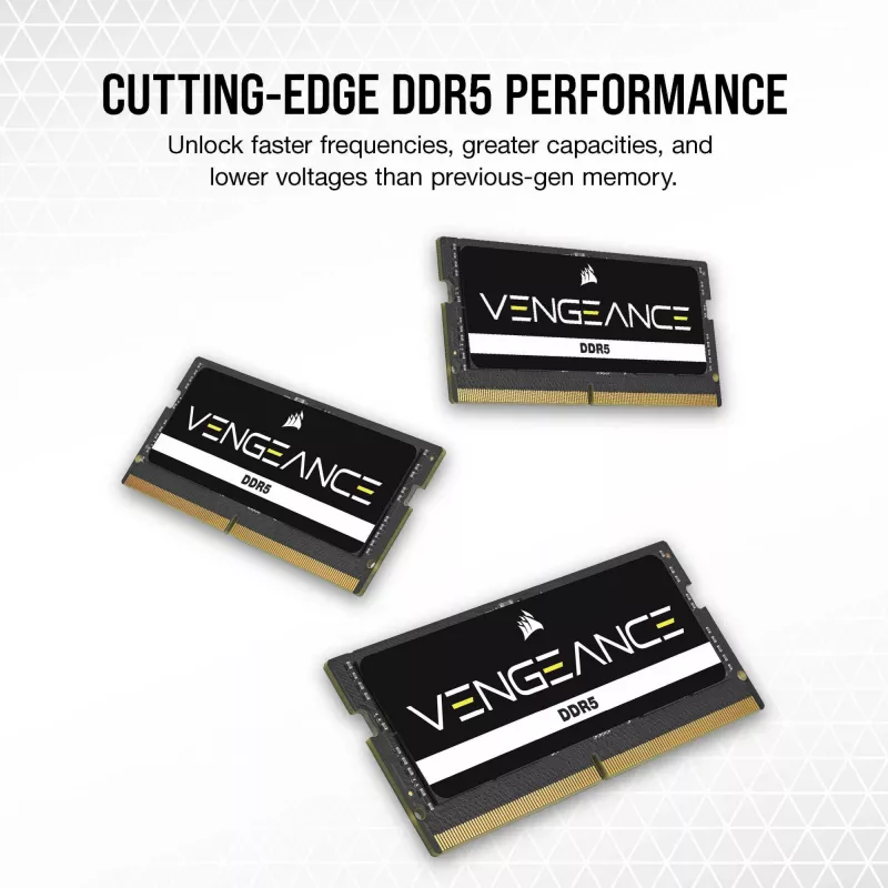 SO-DIMM 64 GB DDR5-5600 (2x 32 GB) Dual-Kit, Speicher schwarz, CMSX64GX5M2A5600C48, Vengeance