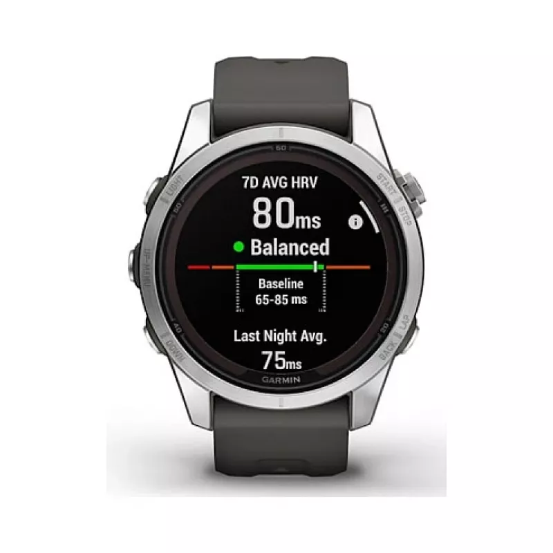Garmin fēnix 7S Pro 3,05 cm (1,2 inch) MIP 42 mm Digital 240 x 240 Pixel Touchscreen Silber Wi-Fi GPS (Satellit)