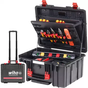 Wiha 45795 Werkzeug-Set XL 2 Trolley electric, 60-teilig, mit Trolley-Koffer