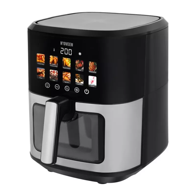 N'oveen AF770 X-LINE fettfreie Fritteuse Schwarz, Silber