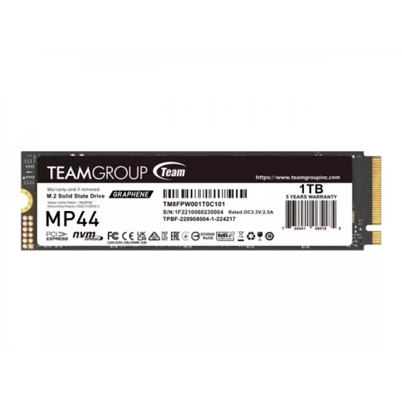Team Group MP44 - SSD - 1 TB - Intern - M.2 2280 - PCIe 4.0 x4 (NVMe)