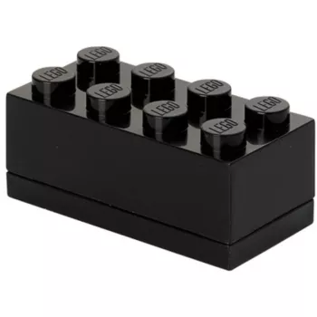 Aufbewahrungsbox room copenhagen LEGO Mini Box 8 (schwarz) — kompakter Organizer für Kleinteile
