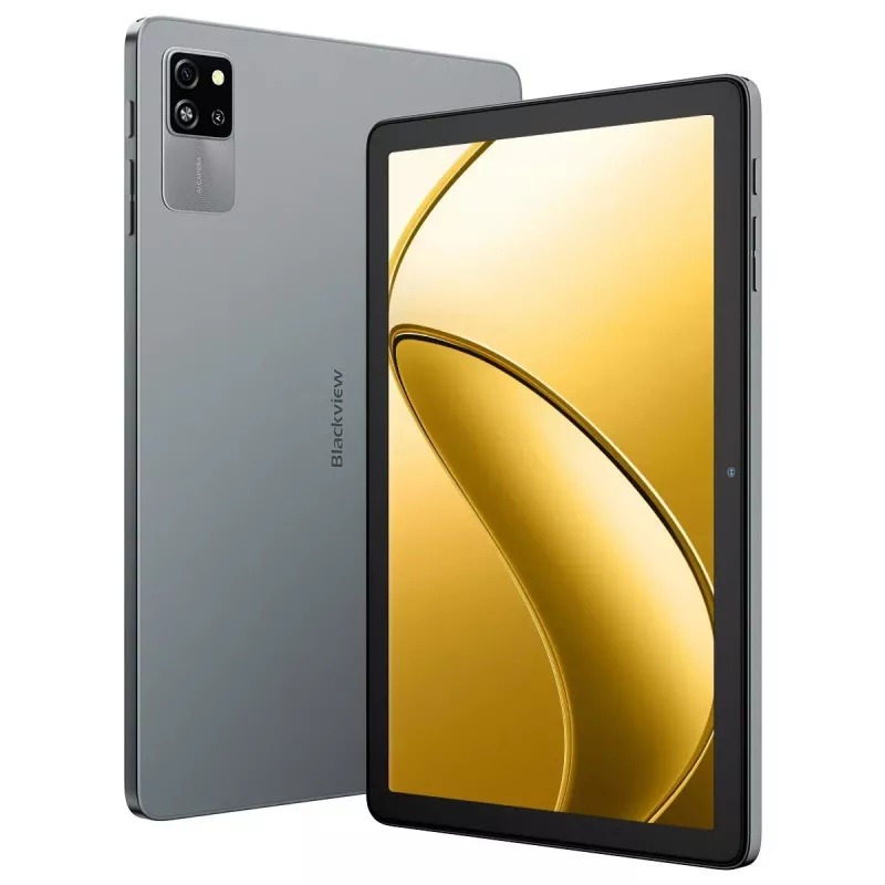 Blackview Tab 60 WiFi Tablet, 10,1 Zoll (25,6 cm) HD+ IPS, Allwinner A523, 4GB RAM, 128GB, Wi-Fi 6, Bluetooth 5.2, 5100 mAh, Android 15, Grau (Volcano Grey)