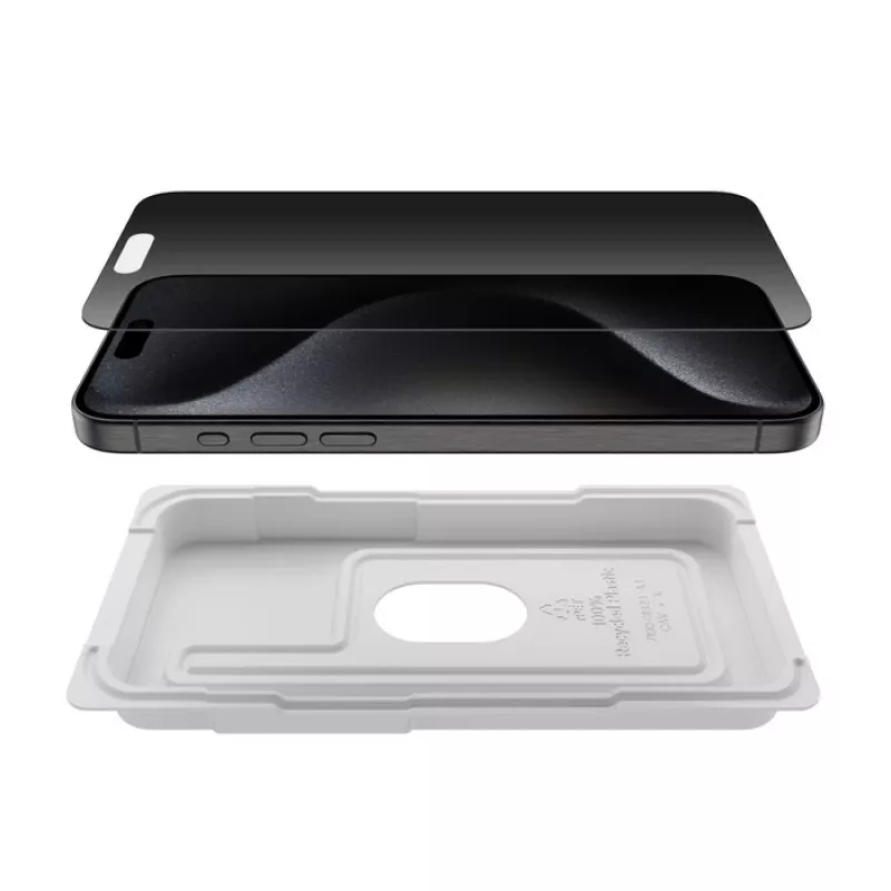Belkin ScreenForce InvisiGlass Sichtschutz-Displayschutz für Apple iPhone 16 Pro Max, OVA170hq