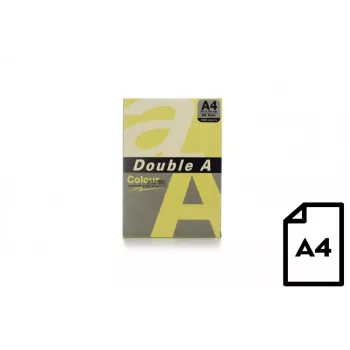 Farbpapier Double A, 80g, A4, 500 Blatt, Butter