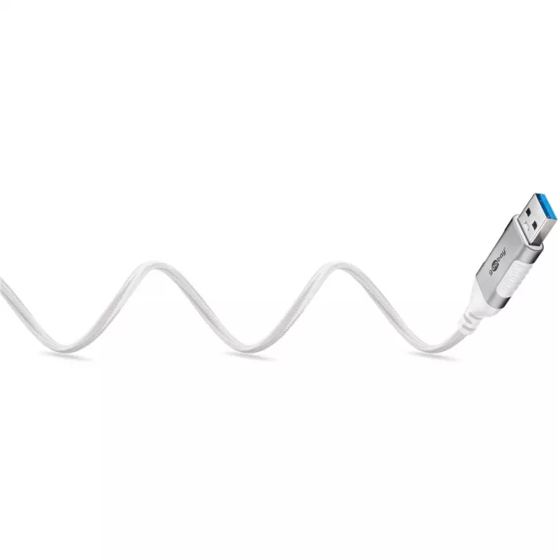 Goobay Ethernet-Kabel USB-A 3.0 auf RJ45 schlank 1 m – verbindet Router, Modem oder (74377)