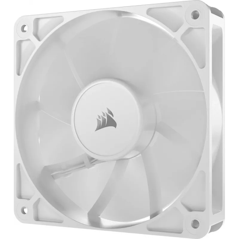 Corsair RS120 CO-9050192-WW 120-mm-PWM-Gehäuselüfter, 420–2100 U/min, Einzelpack, weiß