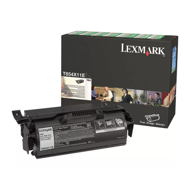Lexmark T654X11E Tonerkartusche, Schwarz, 36000 Seiten