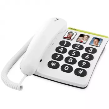 Doro PhoneEasy 331ph Schnurgebundenes Telefon, Weiß