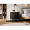 Nachttisch-Set 2 Stück Cama Meble ISLA 44,5×40×59 cm schwarz matt MDF/Spanplatte