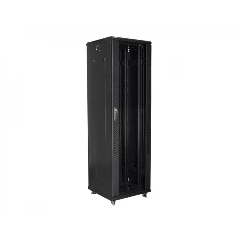 Lanberg FF01-6642-12B Rack-Schrank 42U freistehendes Rack Schwarz