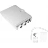 Helos 372088 FTTH-Hausanschlussbox, max. 24 Fasern, 6x LC/QD oder SC/DX