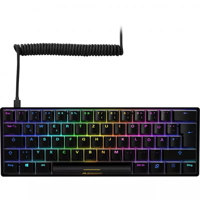 SKILLER SGK50 S4, Gaming-Tastatur schwarz, PT-Layout, Kailh Red